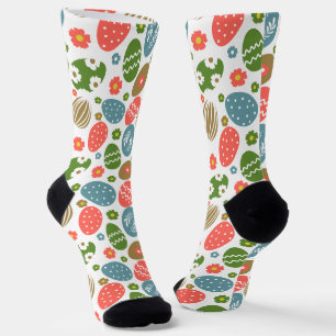 Vintage Happy Easter Blooms Socks