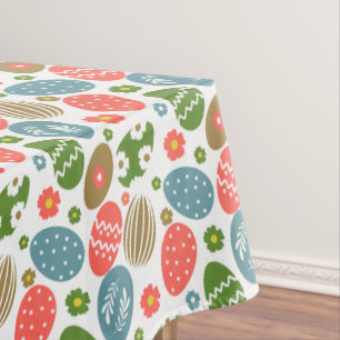 Vintage Happy Easter Blooms Tablecloth