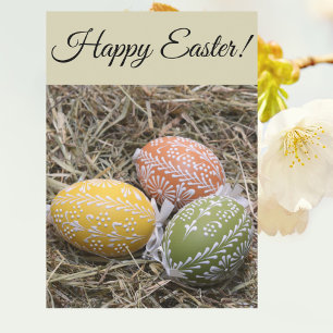 Vintage Happy Easter Egg Greetings Invitation