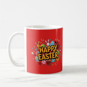 Vintage Happy Easter Retro Coffee Mug