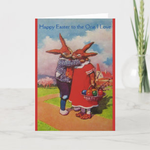 Vintage - Happy Easter to the One I Love, Holiday Card