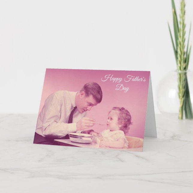 Vintage Happy Fathers Day Dad Holiday Card (Front)