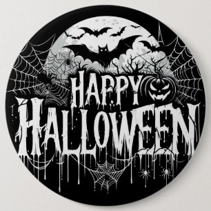 Vintage happy Halloween art 6 Cm Round Badge