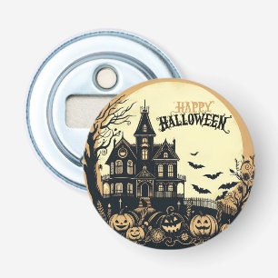 Vintage happy Halloween art Bottle Opener