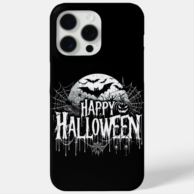 Vintage happy Halloween art Case-Mate iPhone Case (Back)