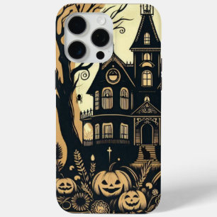 Vintage happy Halloween art iPhone 15 Pro Max Case
