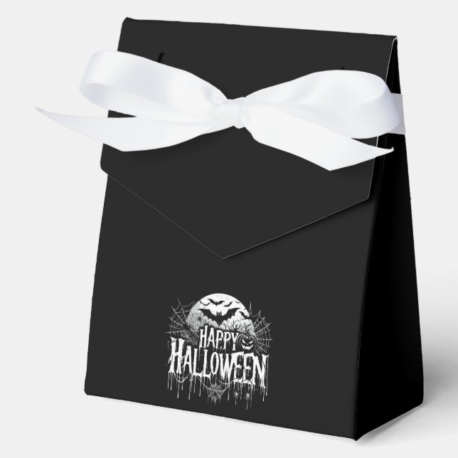 Vintage happy Halloween art Favour Box (Front)