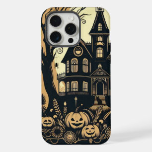 Vintage happy Halloween art iPhone 15 Pro Max Case