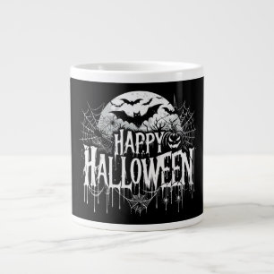Vintage happy Halloween art Large Coffee Mug
