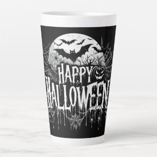 Vintage happy Halloween art Latte Mug