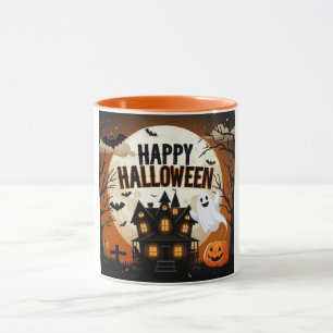Vintage happy Halloween art Mug