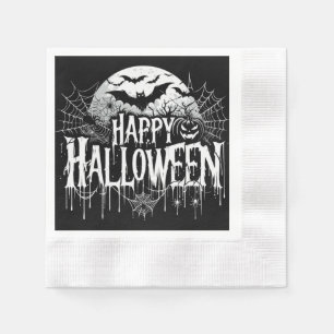 Vintage happy Halloween art Napkin