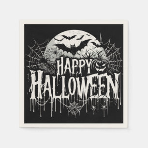 Vintage happy Halloween art Napkin