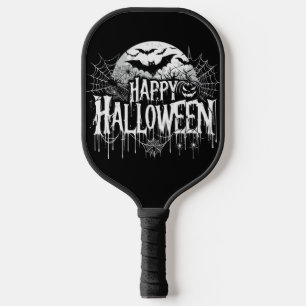 Vintage happy Halloween art Pickleball Paddle