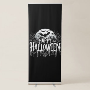 Vintage happy Halloween art Retractable Banner