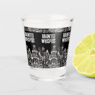 Vintage happy Halloween art Shot Glass