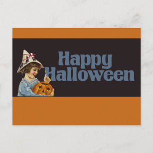Vintage Happy Halloween Postcard