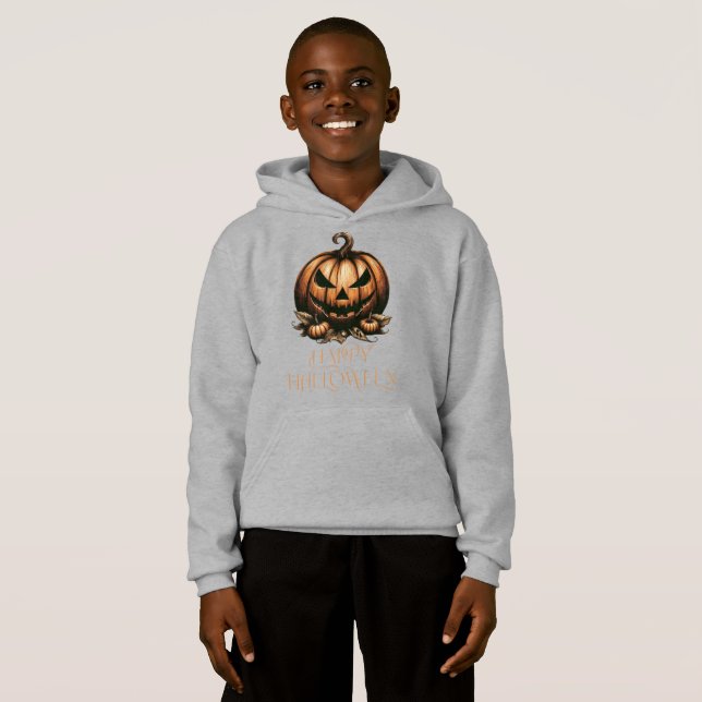Vintage happy Halloween pumpkin (Front Full)