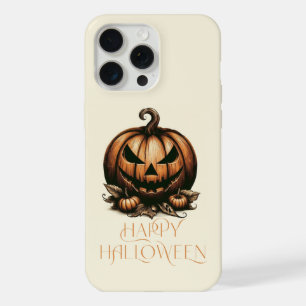Vintage happy Halloween pumpkin iPhone 15 Pro Max Case