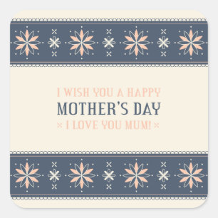 Vintage Happy Mother's Day Sticker
