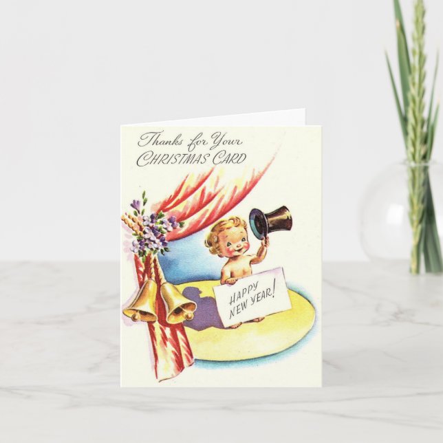 Vintage Happy New Year Card (Front)