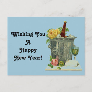 Vintage Happy New Year Holiday Postcard