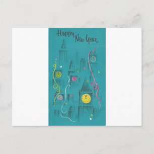 Vintage Happy New Year Holiday Postcard