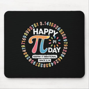 Vintage Happy Pi Day For Math Lover Teacher Studen Mouse Mat