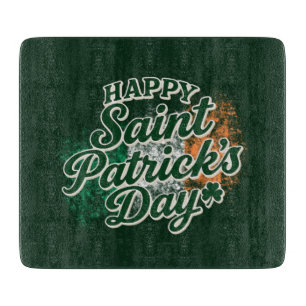 Vintage Happy Saint Patrick's day Cutting Board