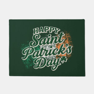 Vintage Happy Saint Patrick's day  Doormat