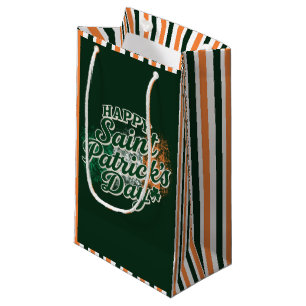 Vintage Happy Saint Patrick's day Small Gift Bag