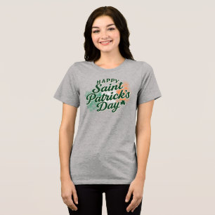 Vintage Happy Saint Patrick's day Tri-Blend Shirt