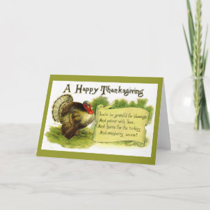 Vintage Happy Thanksgiving Card