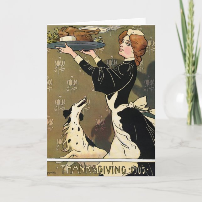 Vintage Happy Thanksgiving Card (Front)