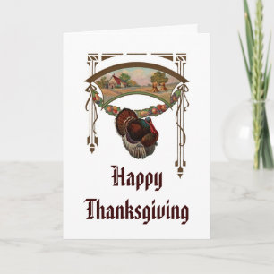 Vintage Happy Thanksgiving Card