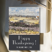 Vintage Happy Thanksgiving Harvest in Provence