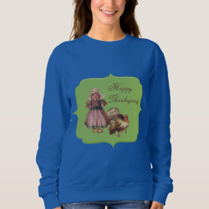 Vintage Happy Thanksgiving Joys, Celebration Sweatshirt