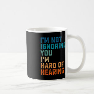 Vintage Hard Of Hearing ASL Sign Language Deaf Awa Coffee Mug