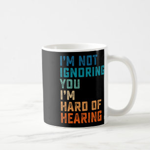 Vintage Hard Of Hearing Asl Sign Language Deaf Awa Coffee Mug