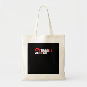 Vintage Hardly Working Funny Typography Essential Tote Bag