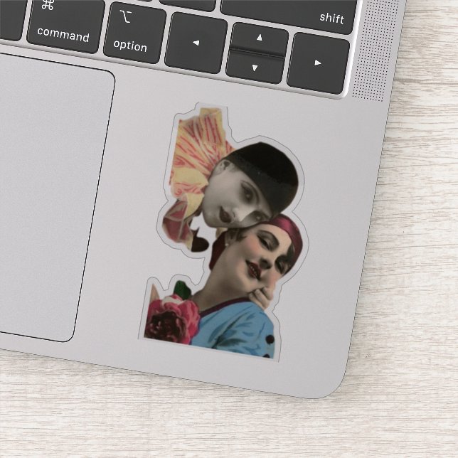 Vintage Harlequin Flower Girls (Detail)