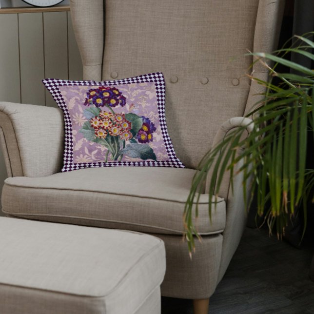Vintage Harlequin Garden Flower Panel Cushion (Creator Uploaded)