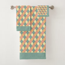 Vintage Harlequine Diagonal in Pastels Monogram