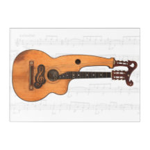 VINTAGE HARP GUITAR 10x14