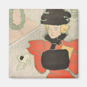 Vintage Harper’s Christmas 1896 Magnet