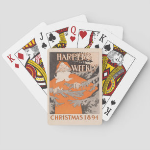 Vintage Harper’s Weekly Christmas 1894 Playing Cards