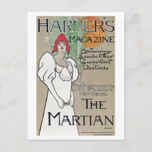 Vintage Harper's Magazine Du Maurier series ad Postcard