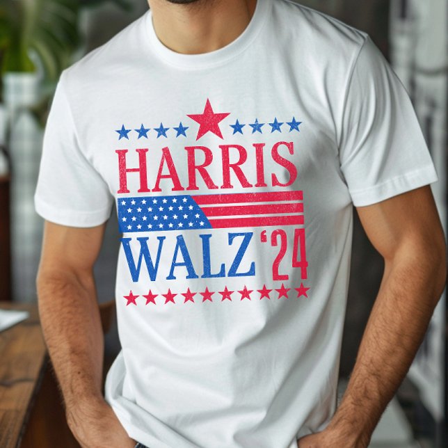 Vintage Harris and Walz 2024 Election T-Shirt (Creator Uploaded)