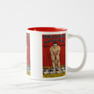 Vintage Harry Handcuff Houdini - The Jail Breaker Two-Tone Coffee Mug