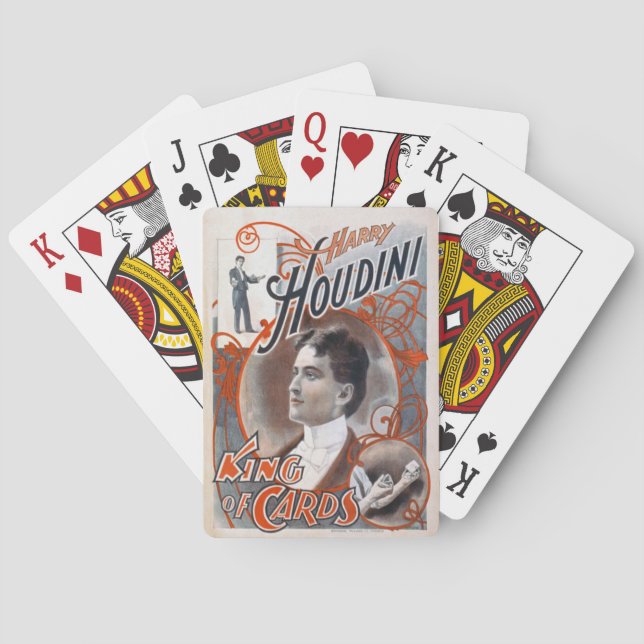 Vintage Harry Houdini Playing Cards (Back)